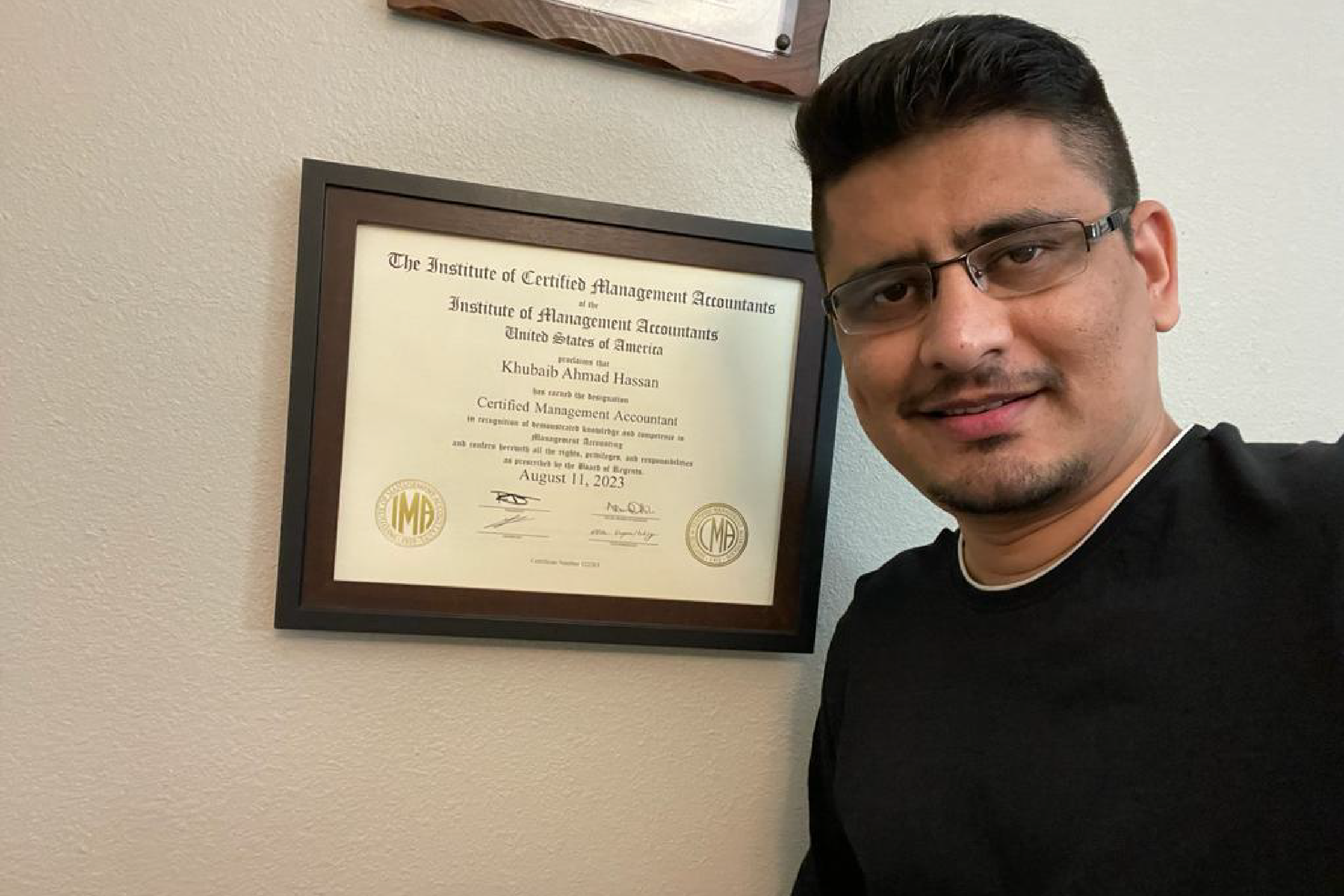How CMA Certification Set Khubaib Hassan Up For Long term Success 