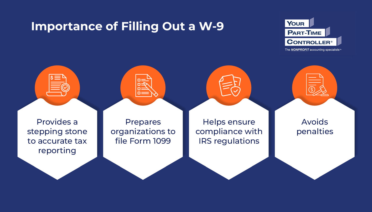 Infographic showing the importance of filling out a W-9, as explained in the text below.