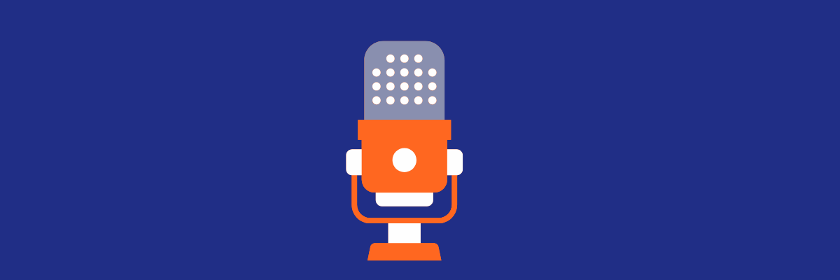 podcast microphone signifying n appearance on Nonprofit Nerd show.