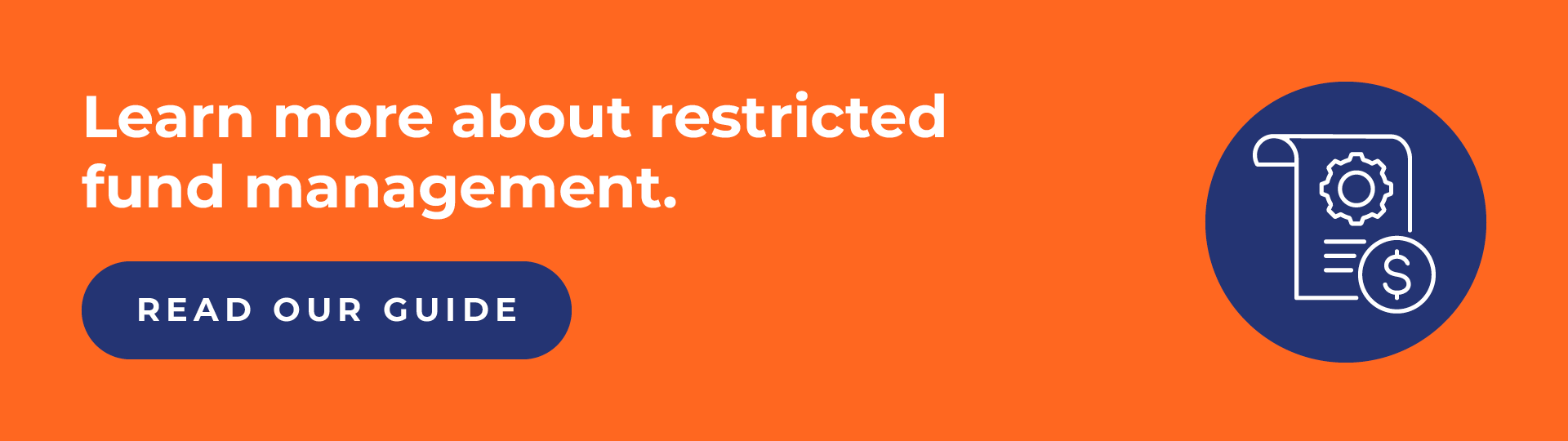 Learn more about restricted fund management. Read our guide.