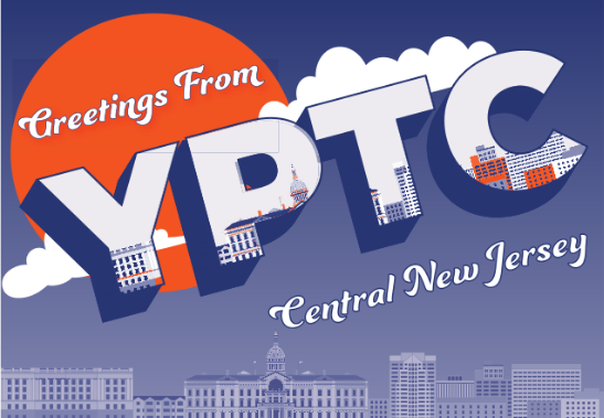 A postcard of New Jersey with YPTC branding representing YPTC's expert nonprofit accounting and fractional CFO services to nonprofit organizations in New Jersey